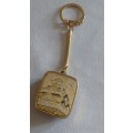 Decorative Musical Japanese gold wind-up music box keychain