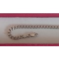 Beautiful Italian silver chain linked bracelet