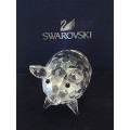 Classic Swarovski crystal pig large figurine