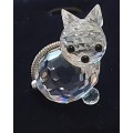 Classic Swarovski cat/kitten figurine