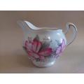 Beautiful Royal Vale pink flower fine bone China milk jug