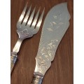 Classic Haywood Plate faux bone hafted fish servers