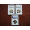 3 x Mandela 90th Birthday coins on auction