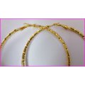 Fashion Gold Plated Big Circle Hoop Earrings      (A249*)
