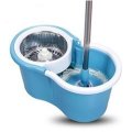 MAGIC SPIN MOP STAINLESS STEEL DRYING BASKET PLUS X2 MOP HEADS