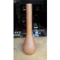 Beautiful Smoky Brown glass vase - 35cm High
