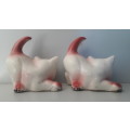 Vintage pair of ceramic cats