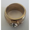 Vintage gold plated ring