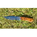 Hunting knife - Fixed blade with canvas pouch - BRAND NEW