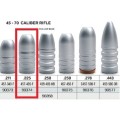 Lee Bullet Mold, double cavity - .457 cal 405 gr Flat Point (includes handles)