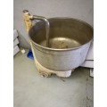 Lot of bakery equipment,includes oven, 2x mixers, and bread trays
