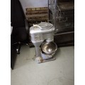 Lot of bakery equipment,includes oven, 2x mixers, and bread trays