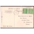 Great Britain. Jersey First Day Cover [post card] 2 stamps 1/2d  29 Jan 1942.
