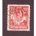 Northen Rhodesia  1938 issue 1.5d. SACC # 29b. ` Tickbird` flaw. Fine Used.