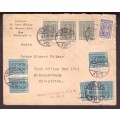 Austria . Nice Cover 1920s from Wien to Johanersburg . S.A. Missent to Chicago!!!