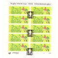 South Africa 1995 Rugby 2 sheets mint and used.