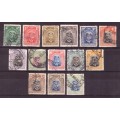 Southern Rhodesia 1924  Definitive issue King GeorgV. `Admiral.`.Full set.Used.