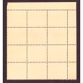 Rhodesia  1966-70  issue. SACC #151 A.  block of 12  Hinge on margin. Experimental .