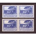 1947-54 UNION of South Africa. From Screened cylinders. 3d. SACC# 116a-116b . MNH. Varieti .