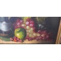 Frank Lean Trompe L`eil Fruit Oil Painting