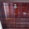 Antique Victorian Mahogany Dark Wood Chest of Drawers
