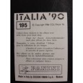 Panini Italia `90 World Cup Sticker #195 - Mazinho