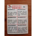 Figurine Panini Mammals Sticker #33 (1978)