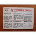 Figurine Panini Mammals Sticker #65 (1978)