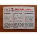 Figurine Panini Mammals Sticker #90 (1978)
