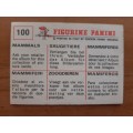 Figurine Panini Mammals Sticker #100 (1978)