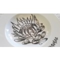 Originals Hand Painted Large Plate of Protea