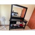 Wall mirror and dressing table