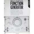 WAVETECH FUNCTION GENERATOR  FREQ. UNDER 1HZ to 1MHz, SINE, SQUARE AND TRIANGLE WAVEFORM OUTPUT