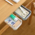 Hidden Holder / Desk Organizer / Memo Pen Stationery Storage Box Case Desk Drawer