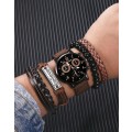 Geneva Analog watch with 4 FREE Bracelets