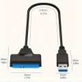 SATA to USB Cable - Compatible for 6.35 Cm - USB 3.0 to SATA III Hard Drive
