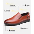 Men Genuine leather shoes size: 8.5    Heel to Toe(cm) 25.5  black color only.