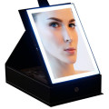 LED Lighted Makeup Mirror with Storage Box for Cosmetics and Jewelry
