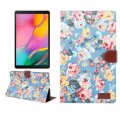 Flower Pattern Faux Leather Flip Case for Samsung Galaxy Tab A 10.1 (2019)