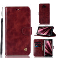 Vintage Faux Leather Wallet Flip Shockproof Case for SONY XPERIA 10 PLUS
