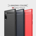 Carbon Fibre Silicone Gel Case Cover For Samsung Galaxy Note10