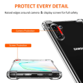 Crystal Clear Slim Protective Cover with Reinforced Corner Bumpers For Samsung Note 10