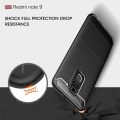 Carbon Fibre TPU Silicone Gel Case Edge Protection Phone Cover For Redmi Note 9