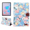 Flower Pattern Faux Leather Flip Case for Samsung Galaxy Tab S7