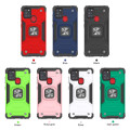 KMKJ Military Grade Shockproof Armor Back Case with Stand for Samsung A21s