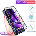 Magnetic Clear Double-Sided Tempered Glass Adsorption Cover Case For iPhone 13 Pro Max iPhone13Pro