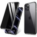Magnetic Clear Double-Sided Tempered Glass Adsorption Cover Case For Apple iPhone 12 mini