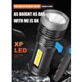 XP LED Long Range Flashlight Rechargeable Powerful Handheld Spotlight Torch