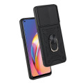 Shockproof Ring Stand Holder Sliding Camera Case For Oppo A74 5G A93 5G A54 5G