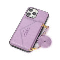 Leather with Adjustable Crossbody Strap Shockproof Wallet Case For iPhone 14 Pro